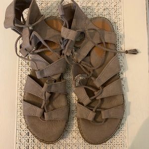 Neutral “Gladiator” Sandals